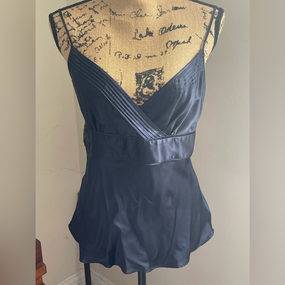 J.Crew Navy 100% Silk Camisole